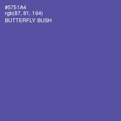 #5751A4 - Butterfly Bush Color Image